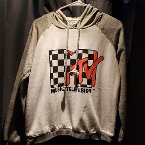 White MTV hoodie